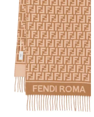 FENDI ロゴディテール フリンジスカーフ - サムネイル3