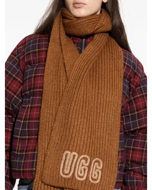 UGG リブ編みロゴスカーフ - サムネイル4