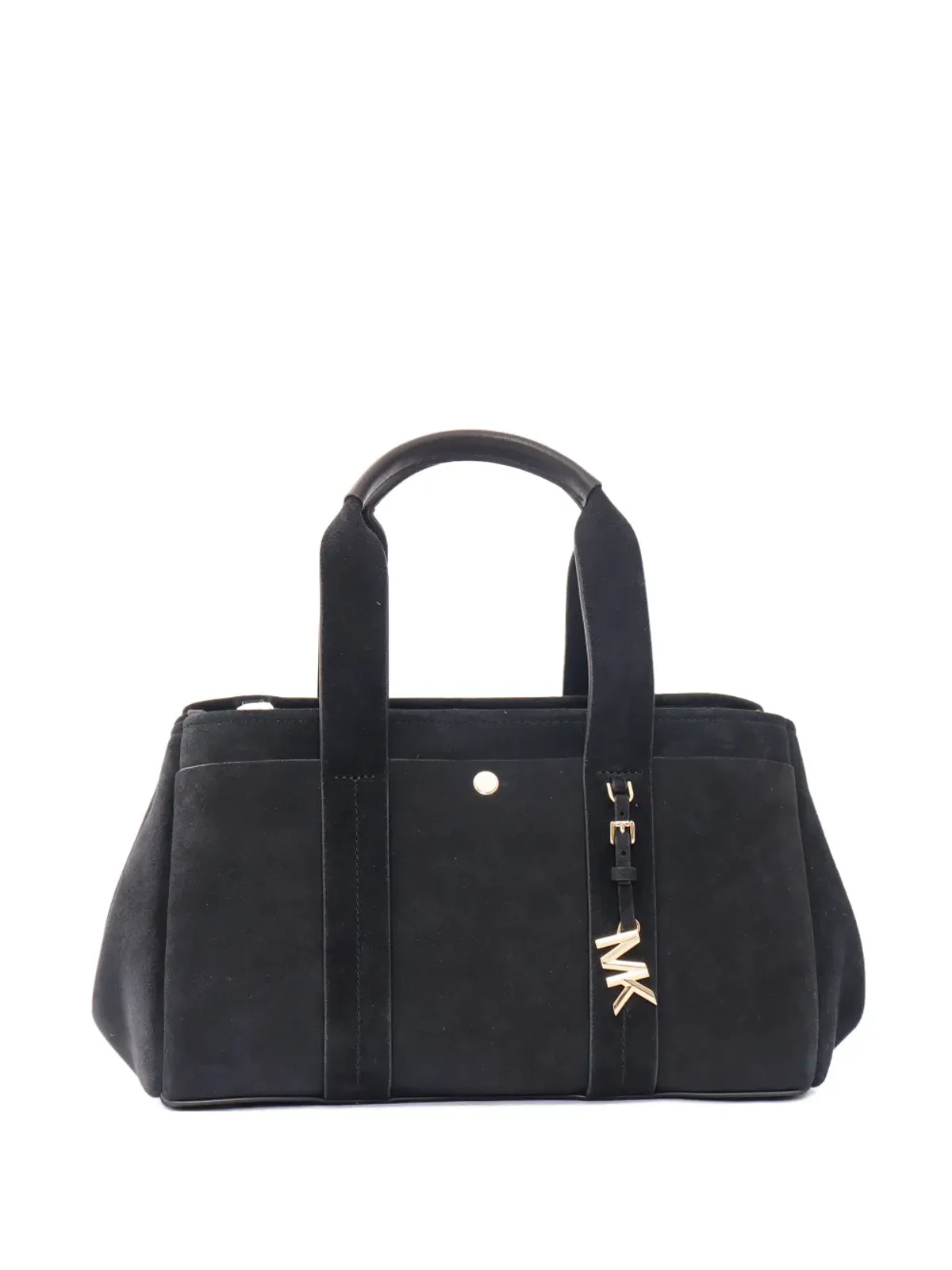 Michael Kors スエードサッチェルバッグ ブラック - 画像1