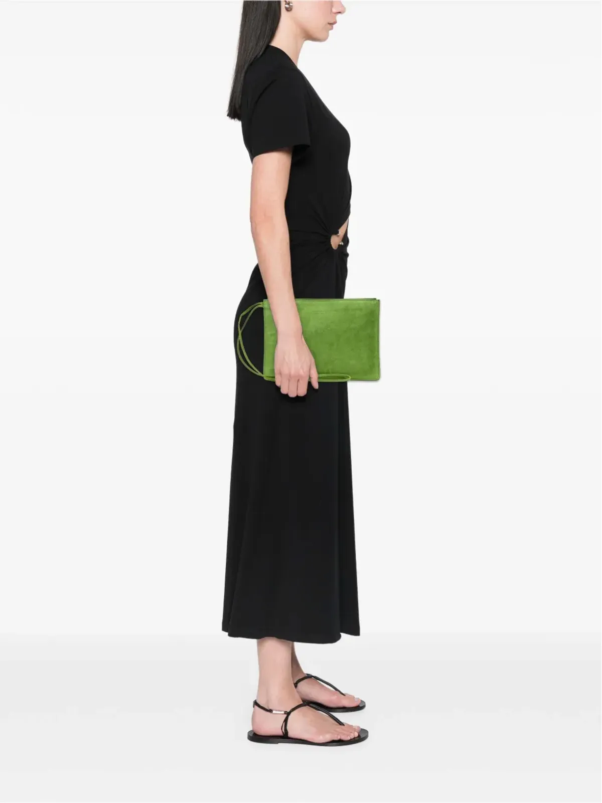 Bottega Veneta ヴィンテージ スエード クラッチバッグ - 画像2
