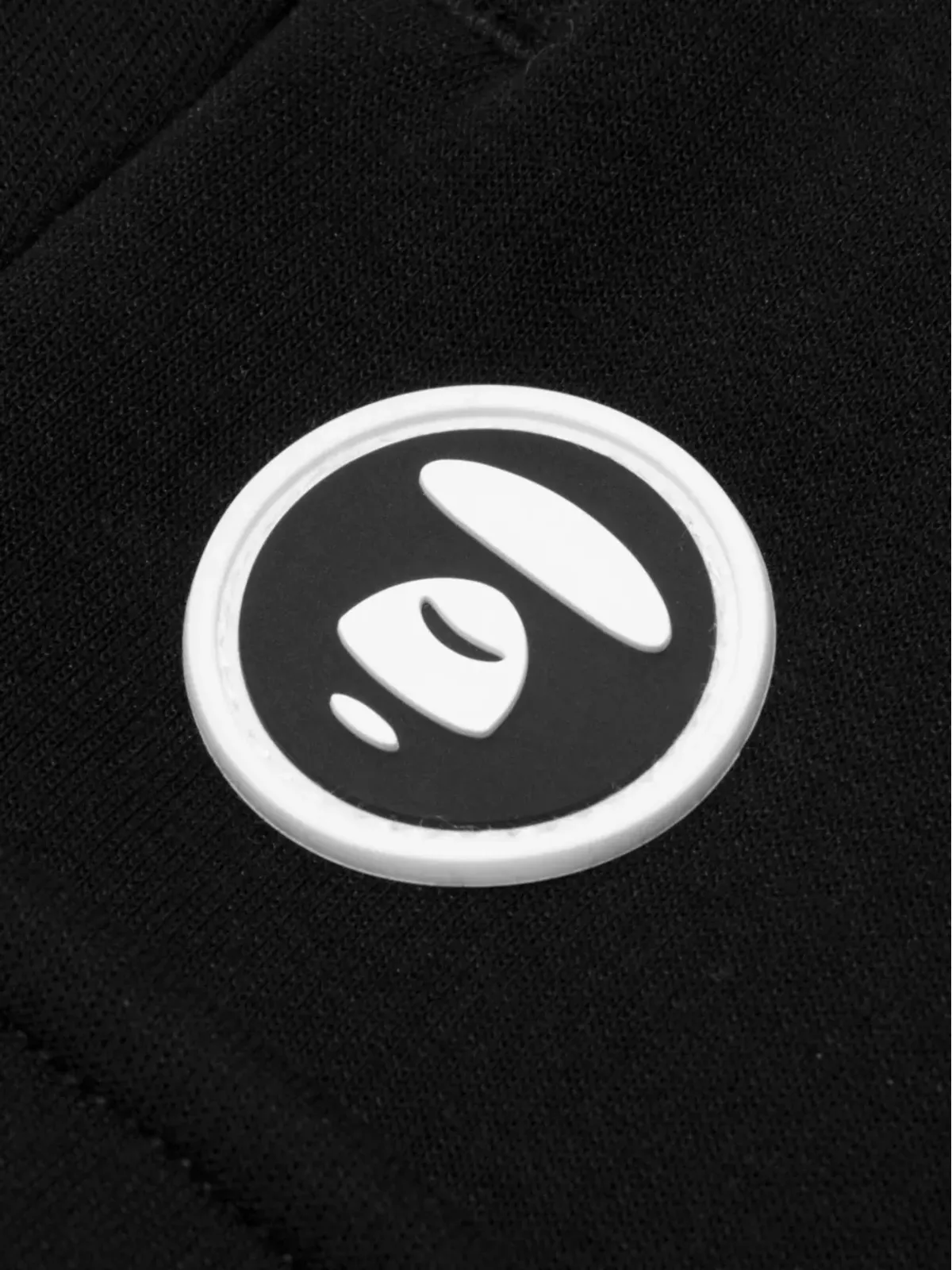 AAPE BY *A BATHING APE® ムーンフェイス カーゴ トラックパンツ ブラック - 画像3