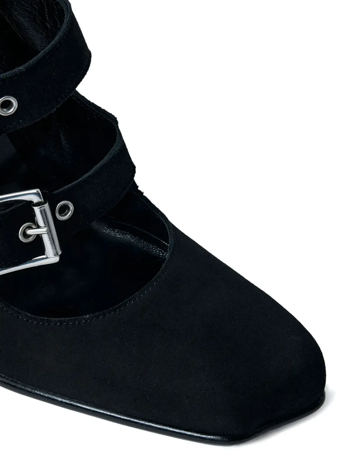Vivienne Westwood 90mmバックルストラップヒールパンプス - ブラック - 画像4