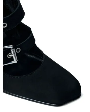 Vivienne Westwood 90mmバックルストラップヒールパンプス - ブラック - サムネイル4