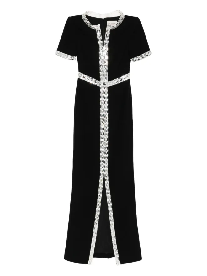 JEAN-LOUIS SABAJI JEAN-LOUIS SABAJI クレープ生地のマキシドレスの商品画像