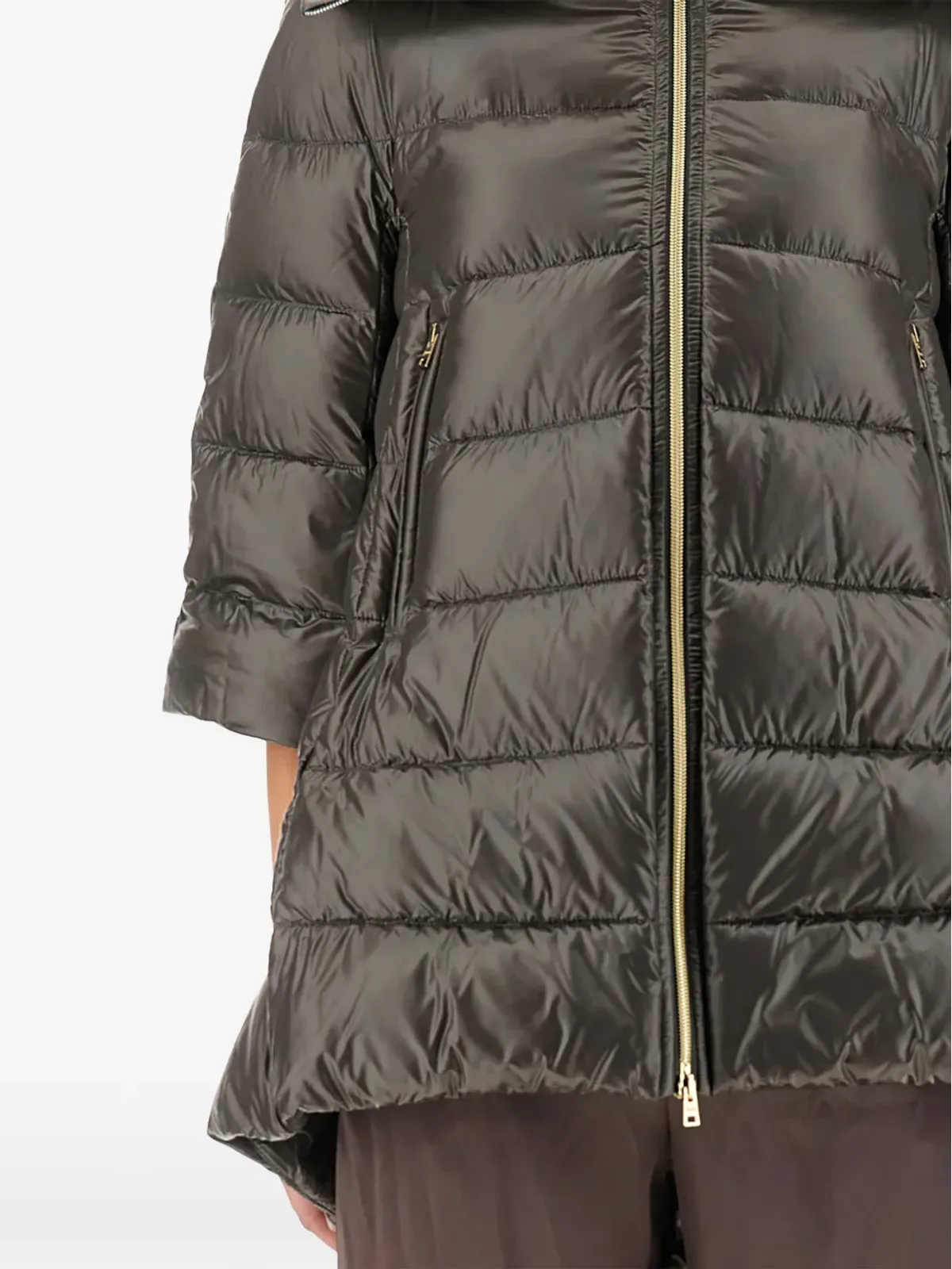 Herno Cleofe zip-up quilted coat - Grey - 画像2