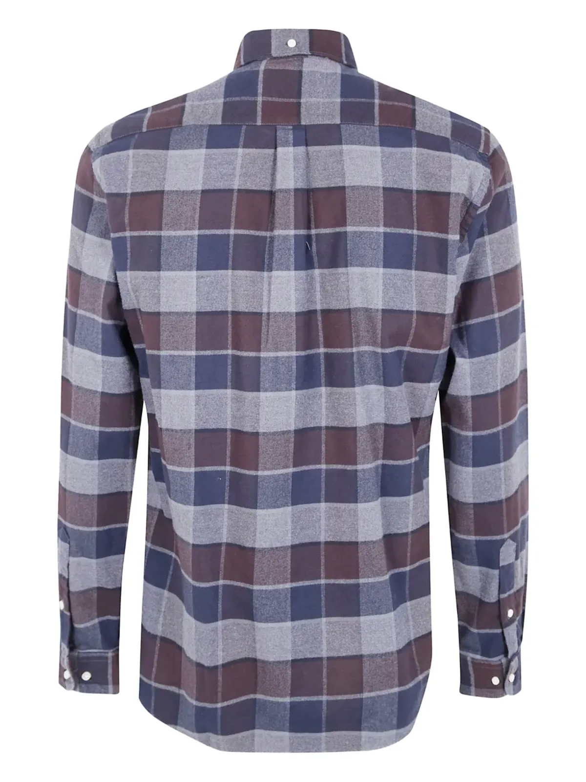 Barbour ボタン付きチェックシャツ ブルー - 画像2