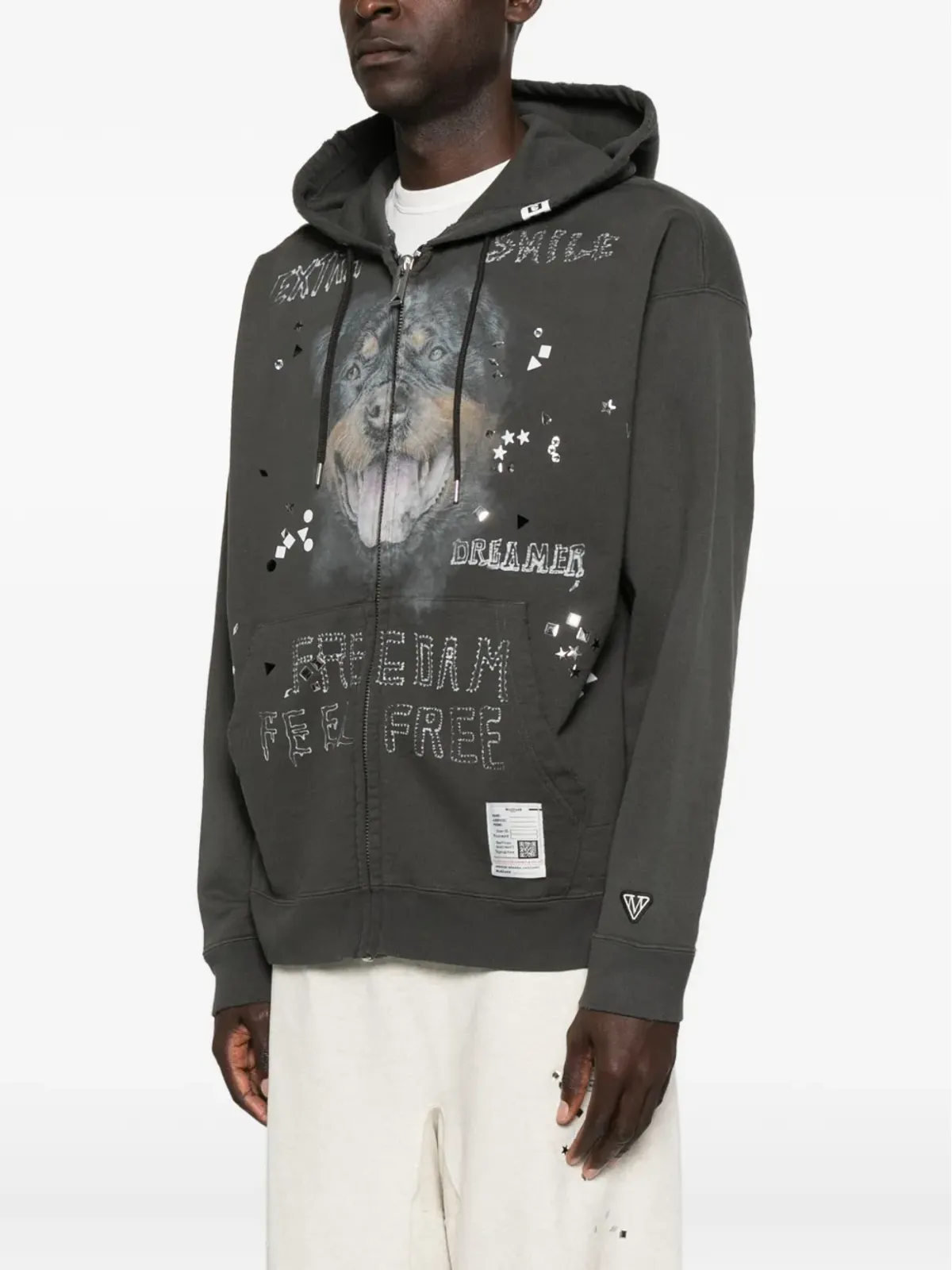 Maison MIHARA YASUHIRO ジップアップコットンフーディ - 画像3