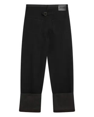 LOEWE ターンアップジーンズ ブラック - サムネイル2