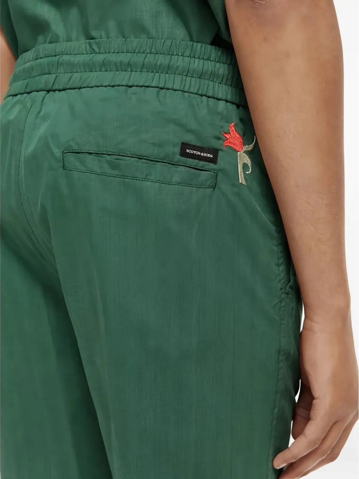 Scotch & Soda 花柄刺繍ドローコード付きショーツ - 画像3
