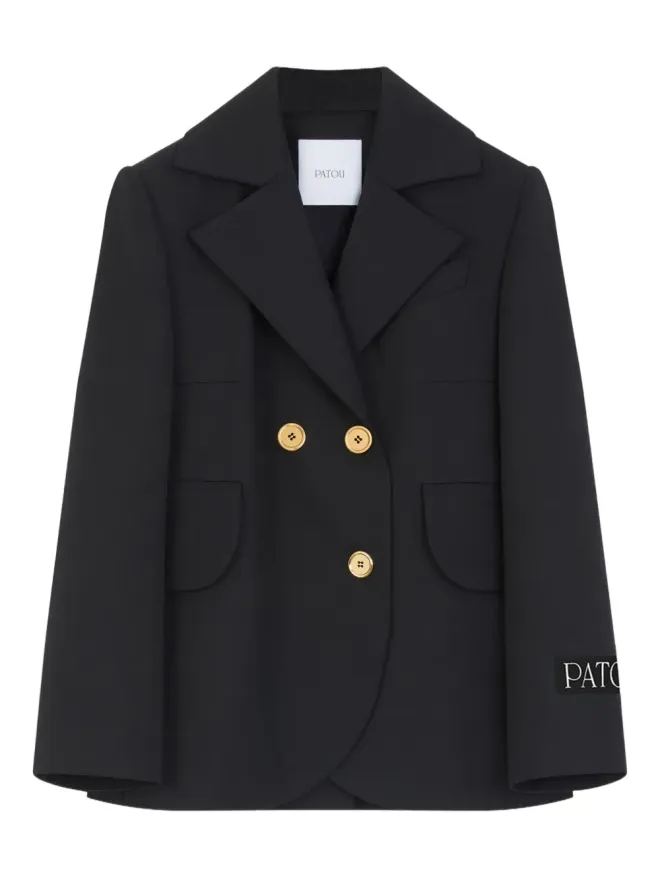 Patou Patou ダブルブレストタイジャケットの商品画像