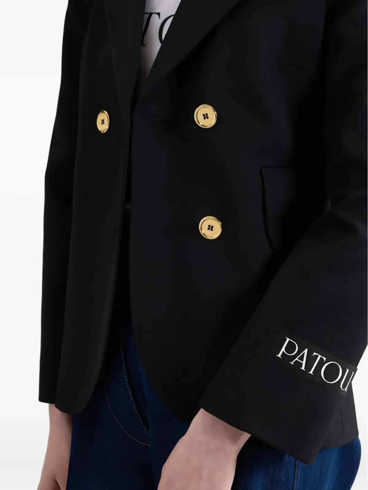 Patou ダブルブレストタイジャケット - 画像4