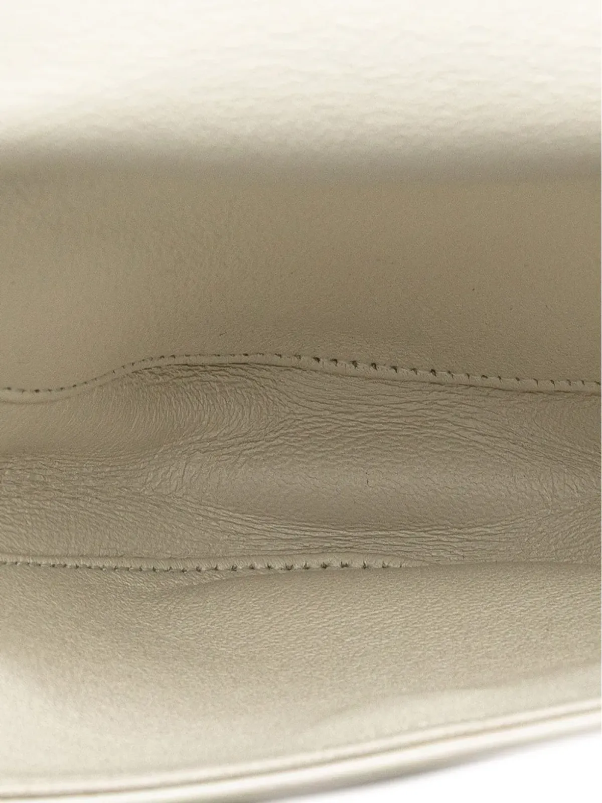 Celine Pre-Owned 2020 スムースカーフスキン ロゴ トライアングル クロスボディバッグ - ホワイト - 画像5