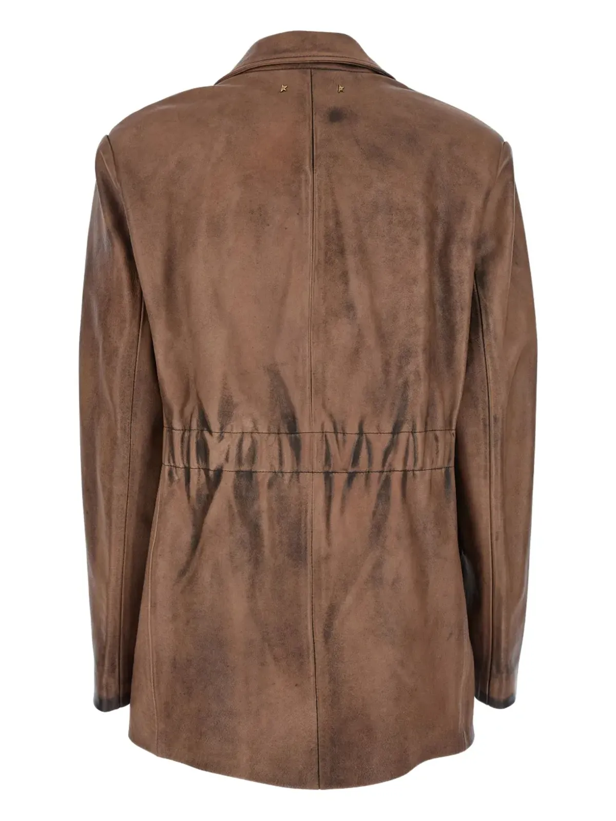 Golden Goose シングルブレストレザージャケット - 画像2