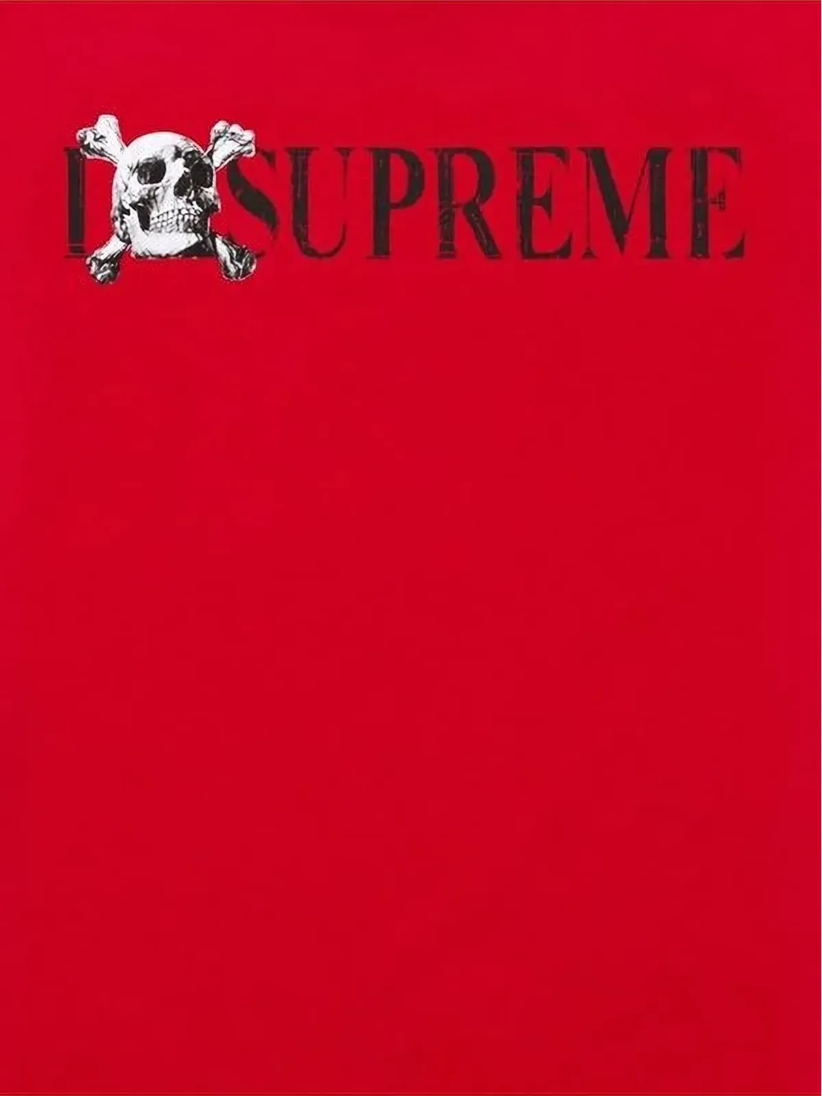 Supreme スカルTシャツ レッド - 画像2