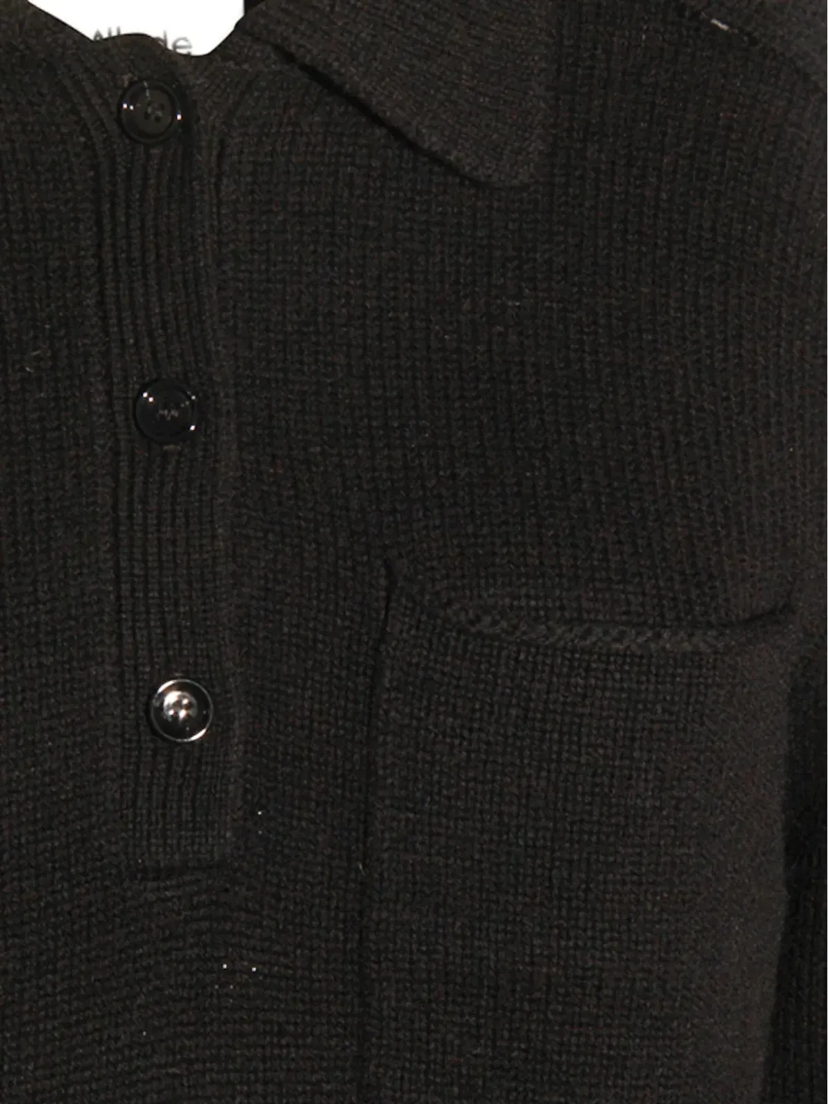 Allude ポロネック パッチポケット セーター - 画像3