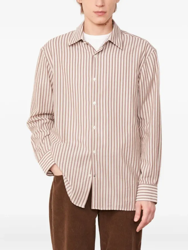 Officine Generale Officine Generale ストライプ柄長袖シャツの商品画像
