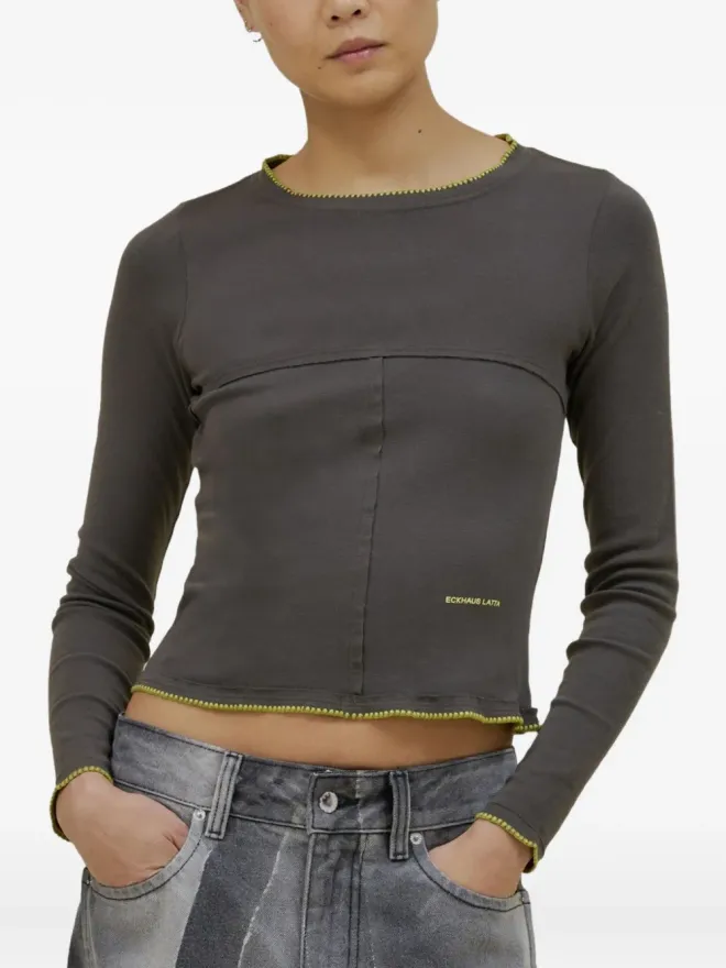 Eckhaus Latta Eckhaus Latta クルーネック長袖Tシャツの商品画像