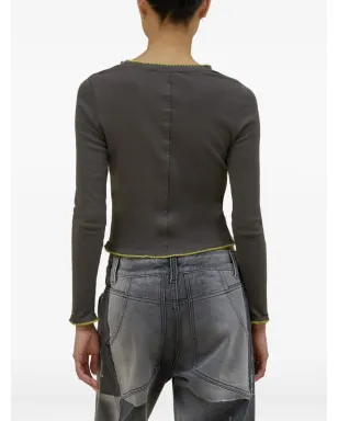 Eckhaus Latta クルーネック長袖Tシャツ - サムネイル4