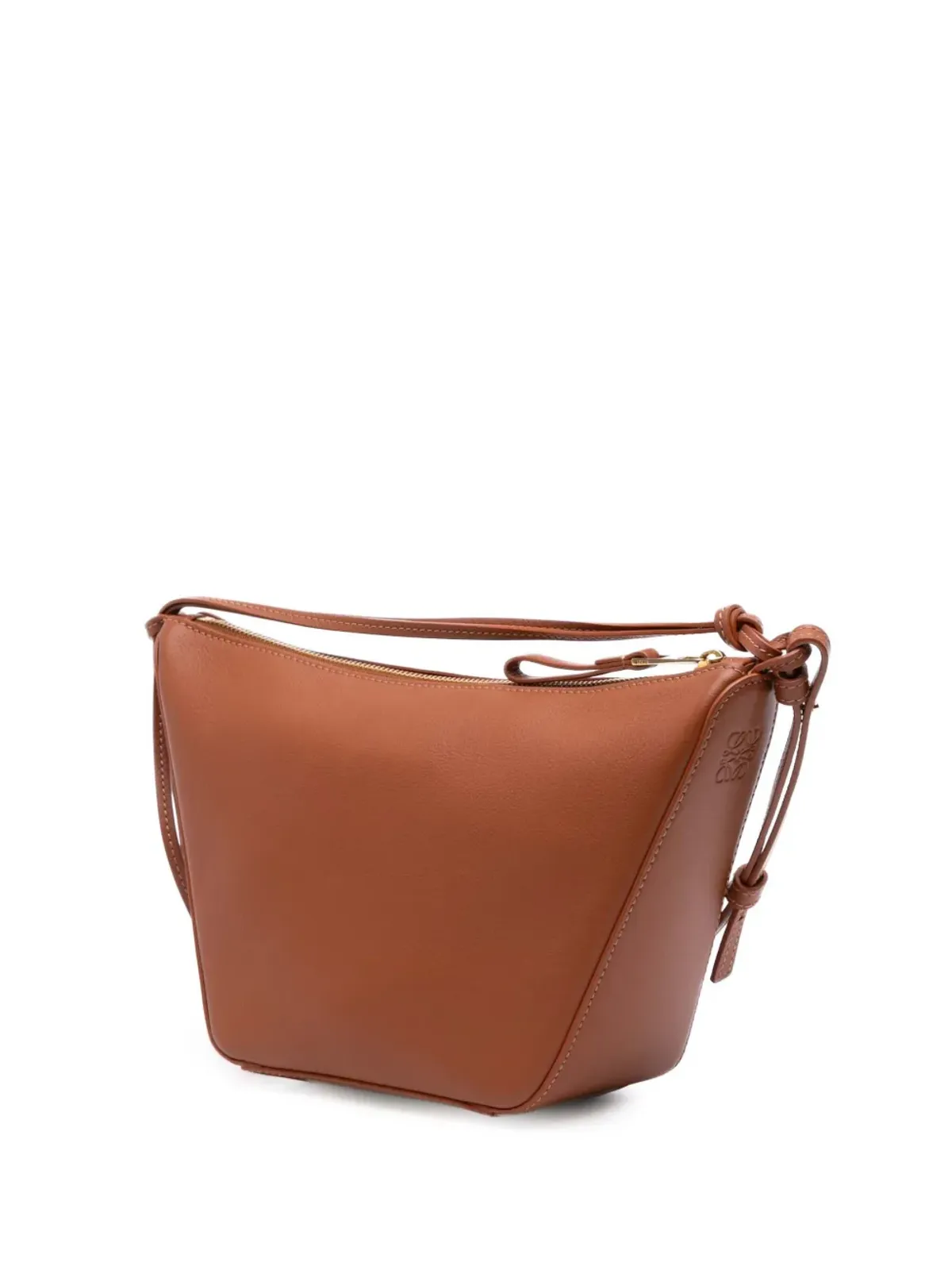 Loewe Pre-Owned レザー ハンモック ホーボー サッチェル - ブラウン - 画像3