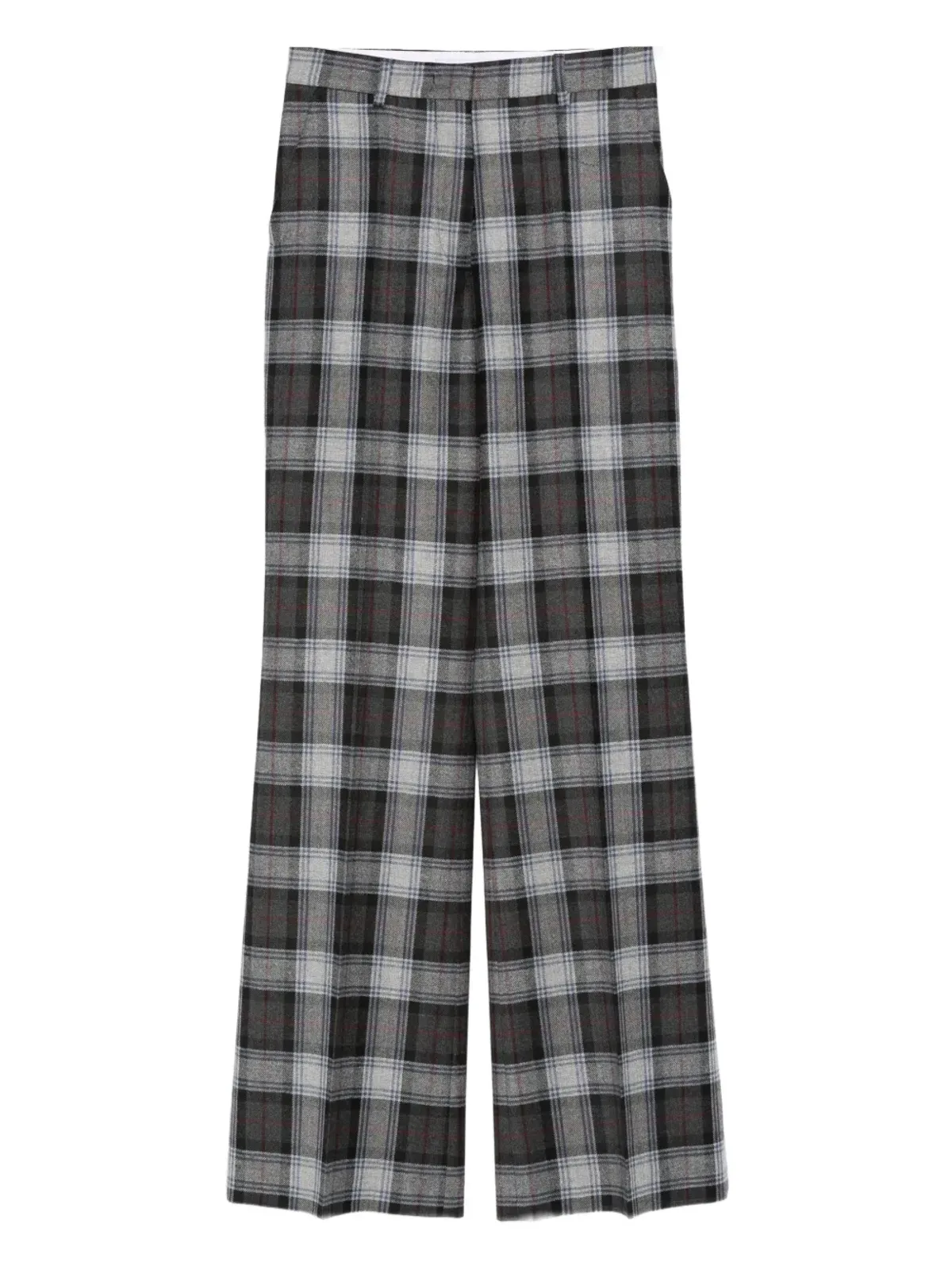 Manuel Ritz Prince of Wales-check trousers - Grey - 画像1