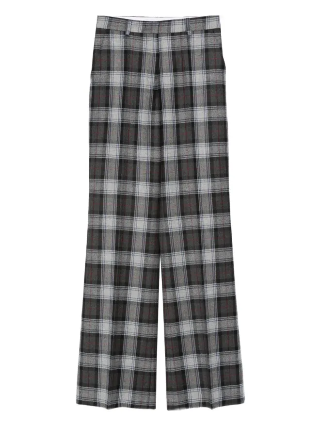 Manuel Ritz Manuel Ritz Prince of Wales-check trousers - Greyの商品画像