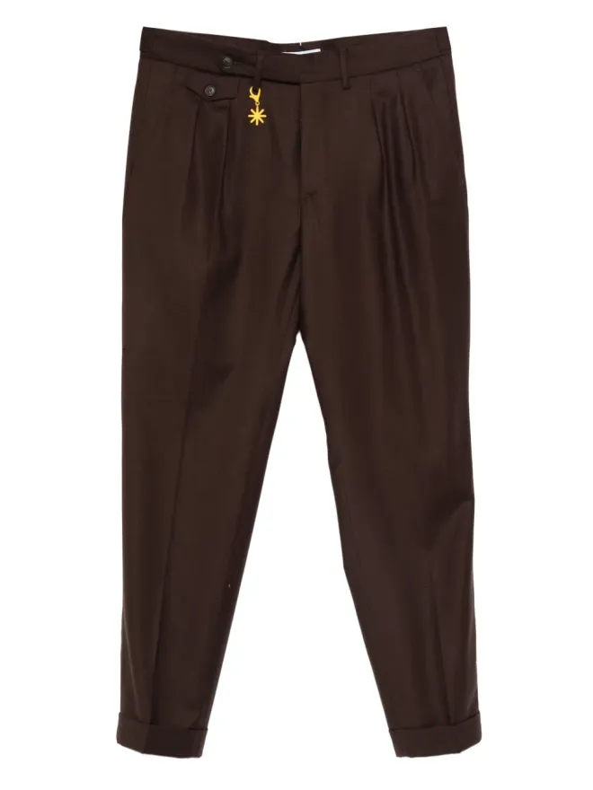 Manuel Ritz Manuel Ritz ダブルプリーツパンツ ブラウンの商品画像