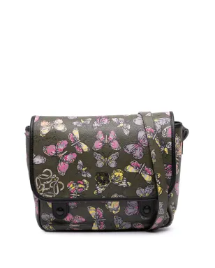 Loewe ビンテージ 蝶柄プリント レザー アナグラム クロスボディバッグ - サムネイル1