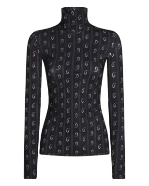 Tory Burch 幾何学模様プリント タートルネックトップ - サムネイル1