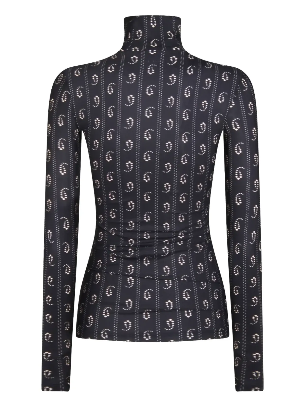 Tory Burch 幾何学模様プリント タートルネックトップ - 画像2