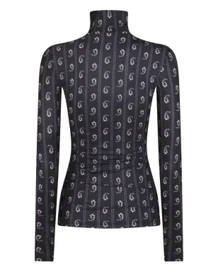 Tory Burch 幾何学模様プリント タートルネックトップ - サムネイル2