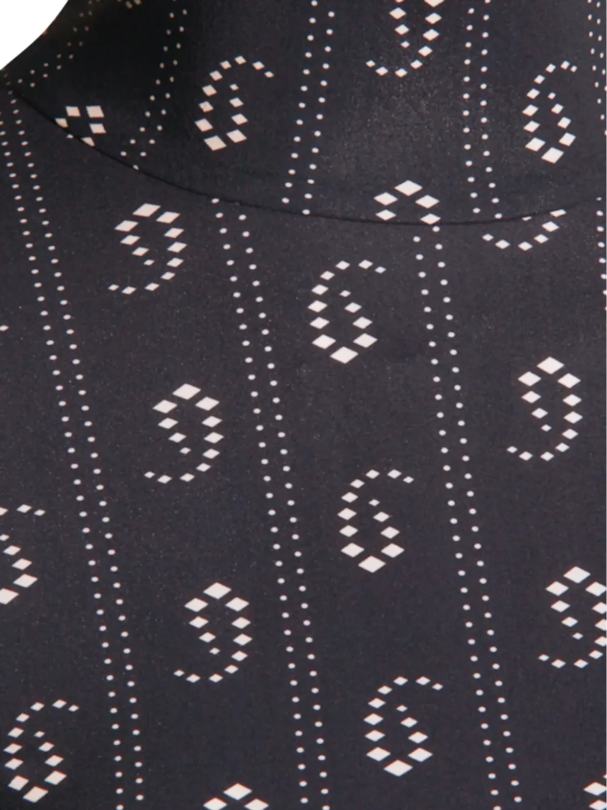 Tory Burch 幾何学模様プリント タートルネックトップ - 画像3