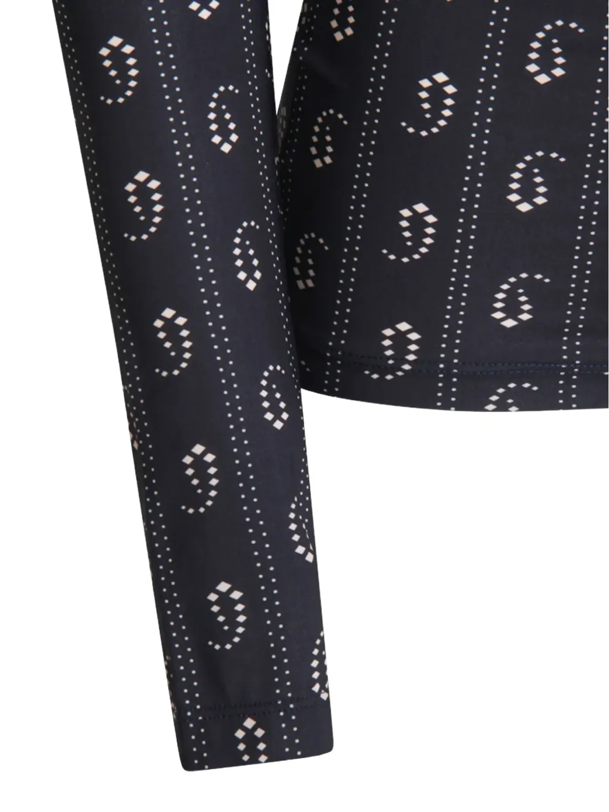 Tory Burch 幾何学模様プリント タートルネックトップ - 画像4