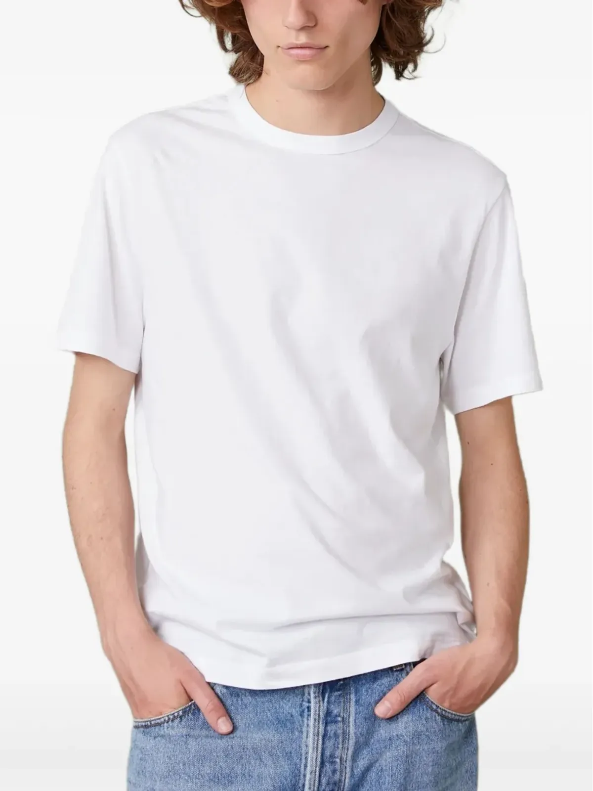 Officine Generale クルーネック・コットンTシャツ - 画像1