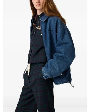 Miu Miu チェック柄スナップボタンシャツ - サムネイル2