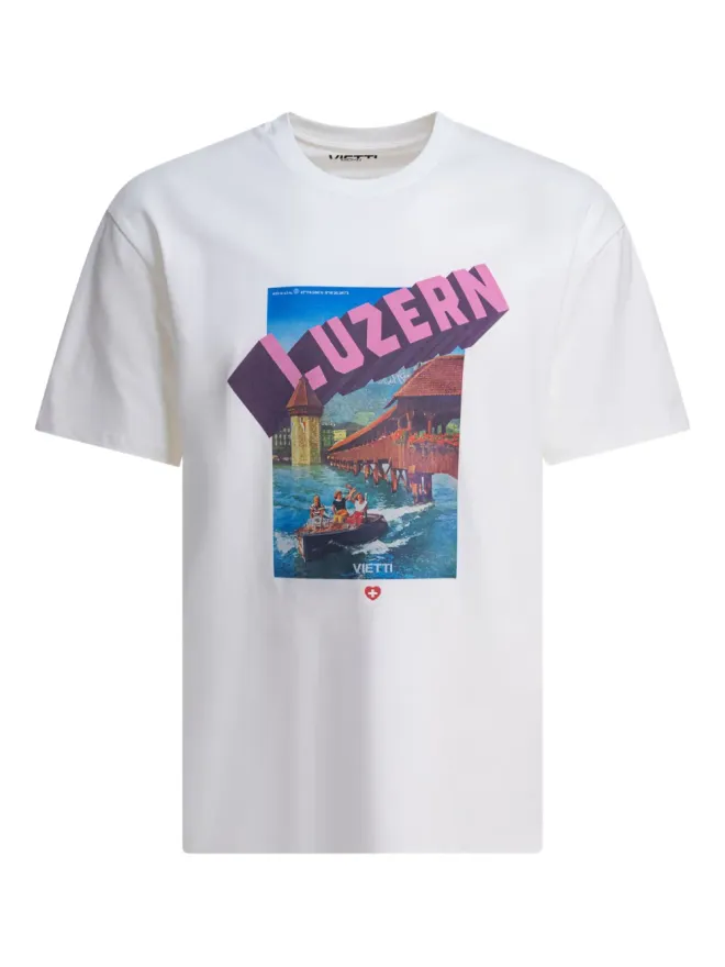 VIETTI MERCHANDISE VIETTI MERCHANDISE リュツェルン グラフィックプリント Tシャツ - Whiteの商品画像