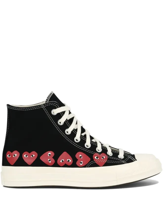 Comme Des Garçons Play x Converse Comme Des Garçons Play x Converse ハート柄ハイトップスニーカーの商品画像