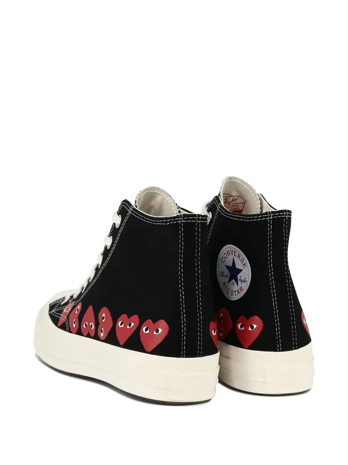Comme Des Garçons Play x Converse ハート柄ハイトップスニーカー - 画像3