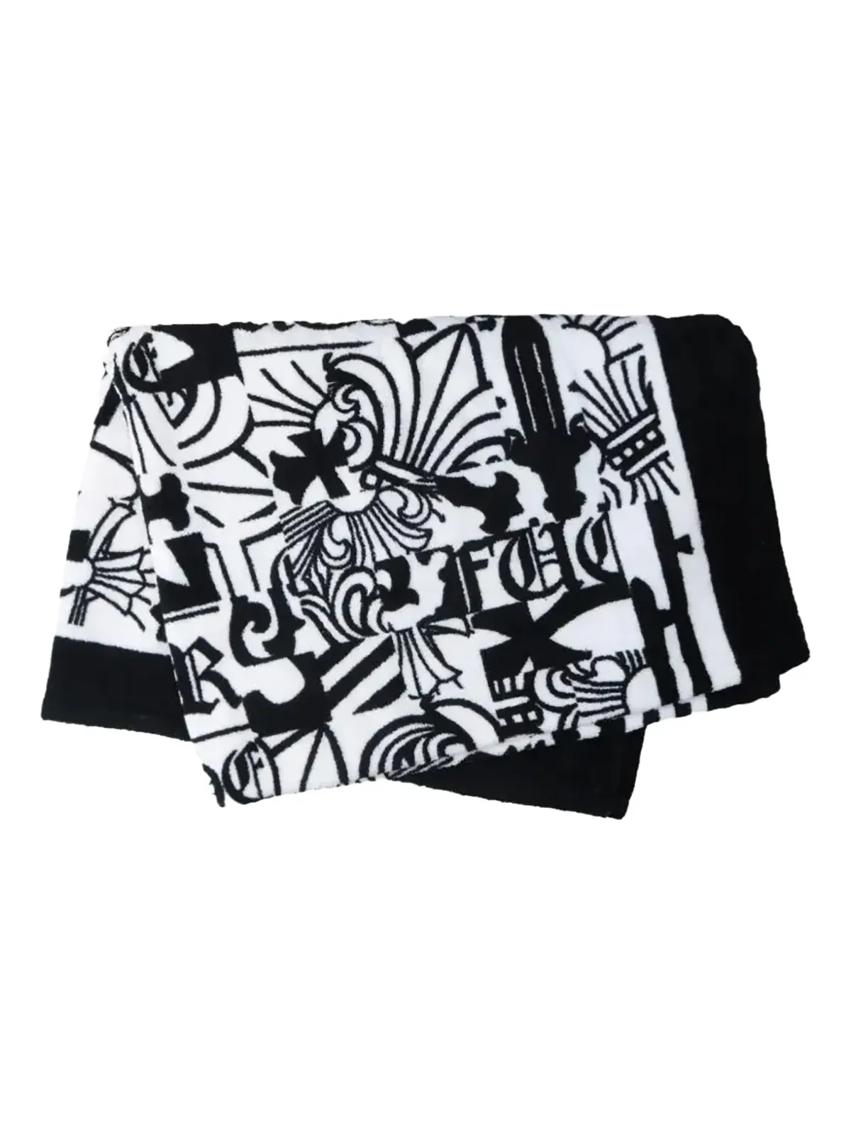 Chrome Hearts ロゴプリントビーチタオル - 画像1