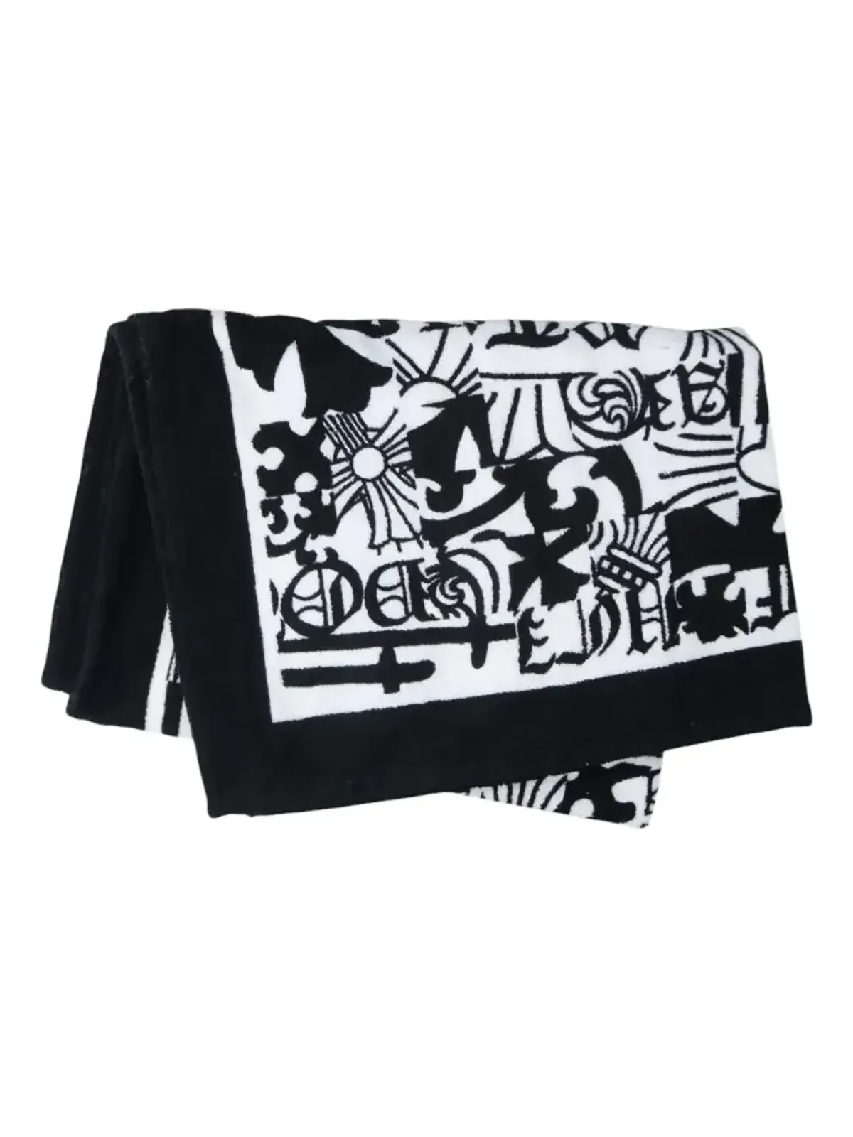 Chrome Hearts ロゴプリントビーチタオル - 画像2