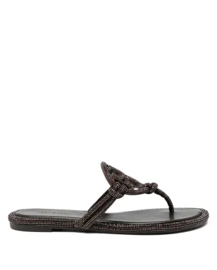 Tory Burch crystal embellished sandals - Brown - サムネイル1