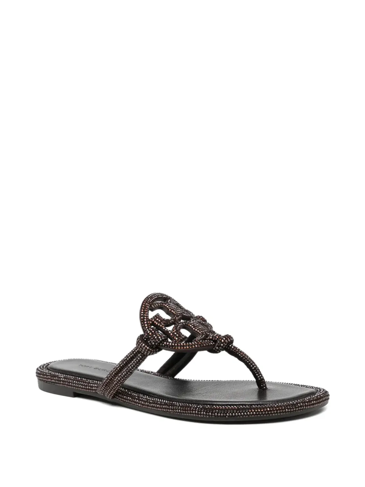 Tory Burch crystal embellished sandals - Brown - 画像2