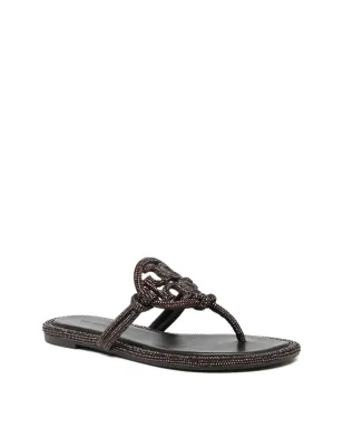 Tory Burch crystal embellished sandals - Brown - サムネイル2