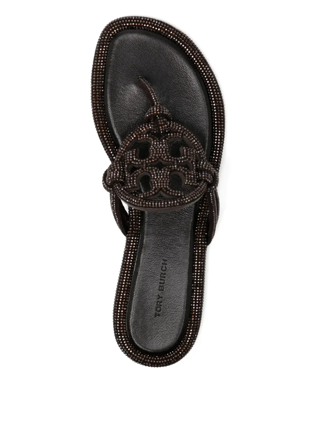 Tory Burch crystal embellished sandals - Brown - 画像4