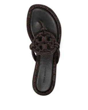 Tory Burch crystal embellished sandals - Brown - サムネイル4