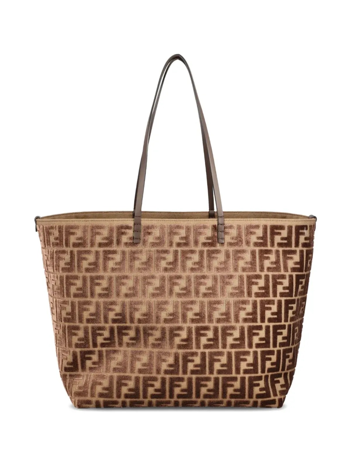 FENDI FFロゴベルベットトートバッグ - 画像2