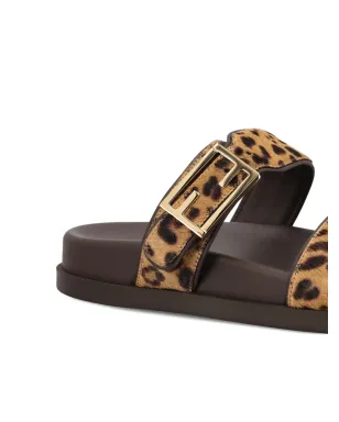 FENDI レオパード柄バックルサンダル - サムネイル3