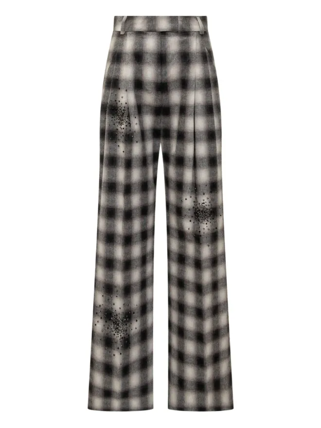 Des Phemmes DES PHEMMES チェック柄エンブリッシュドパンツの商品画像