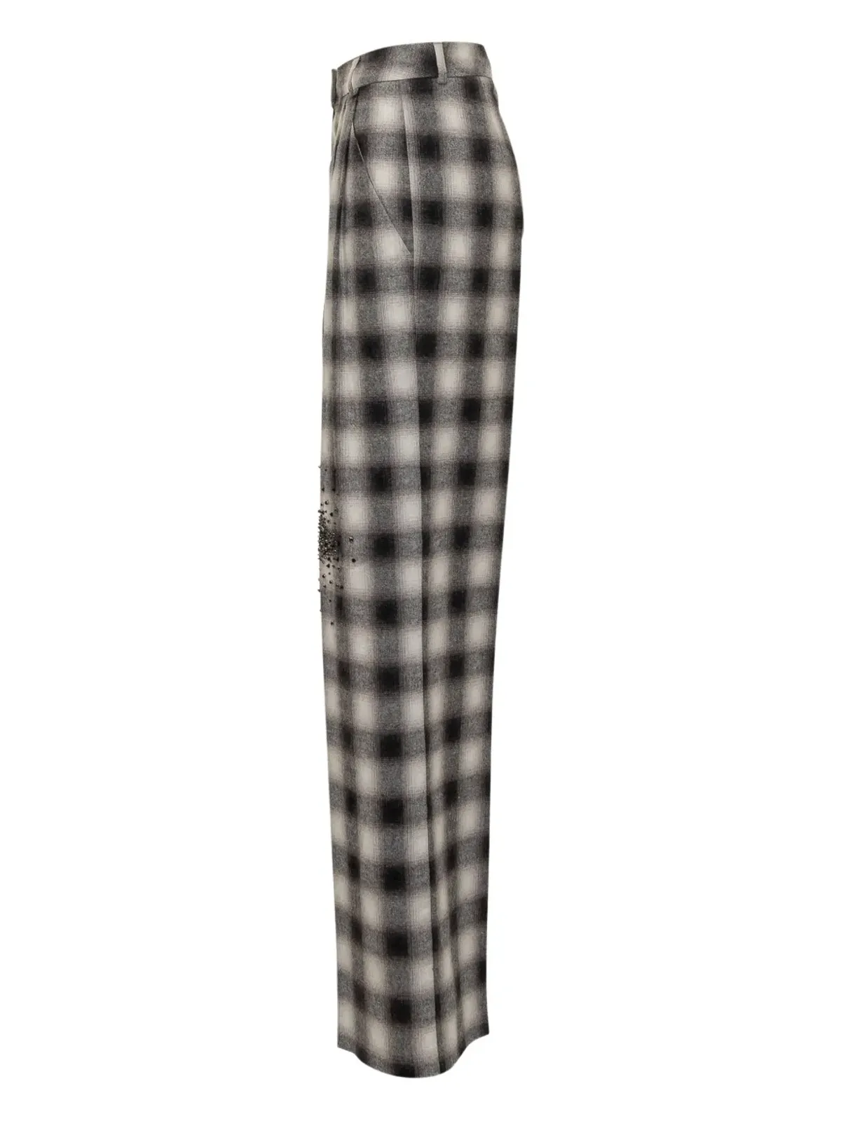 DES PHEMMES チェック柄エンブリッシュドパンツ - 画像3