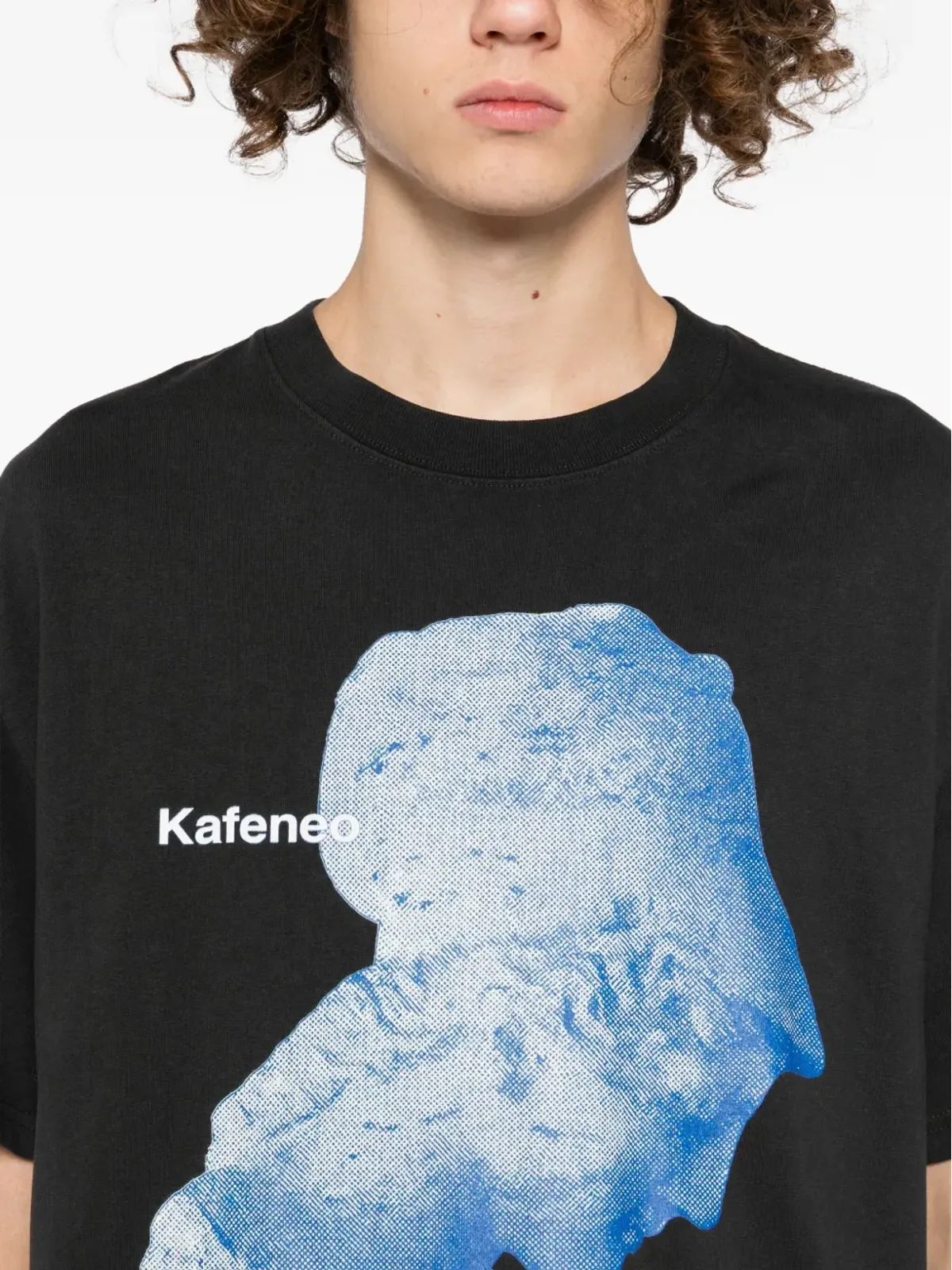 Kafeneo by TBF グラフィックプリントTシャツ - グレー - 画像4