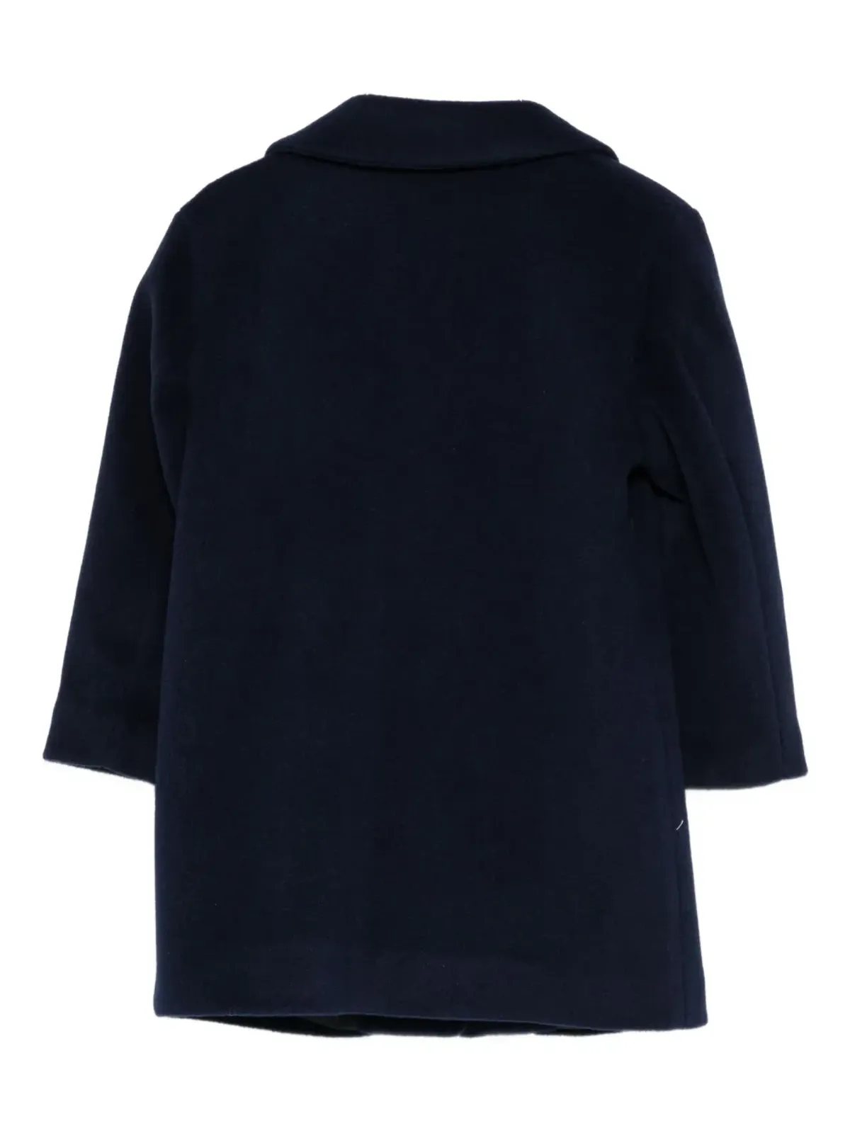 Paolo Pecora Kids ブルーのシングルブレストコート - 画像2